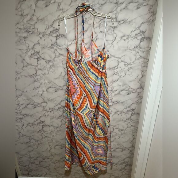 ELOQUII Long Halter Slip Dress - Hidden Gem - Picture 9 of 11